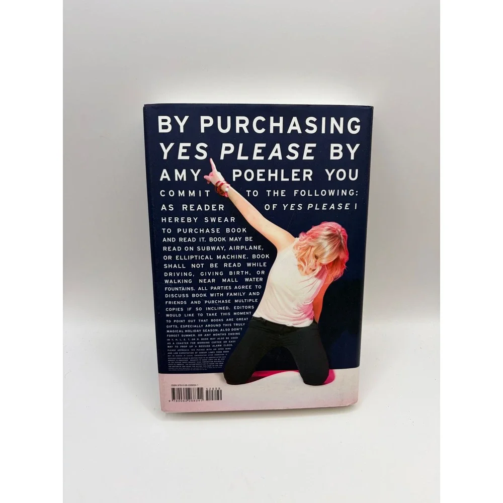Yes Please by Amy Poehler Hardcover Memoir Comedy Biography 2014 ISBN 0062268341
